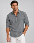 Emerson | Men's Popover Shirt – Half Placket, Long Sleeve
